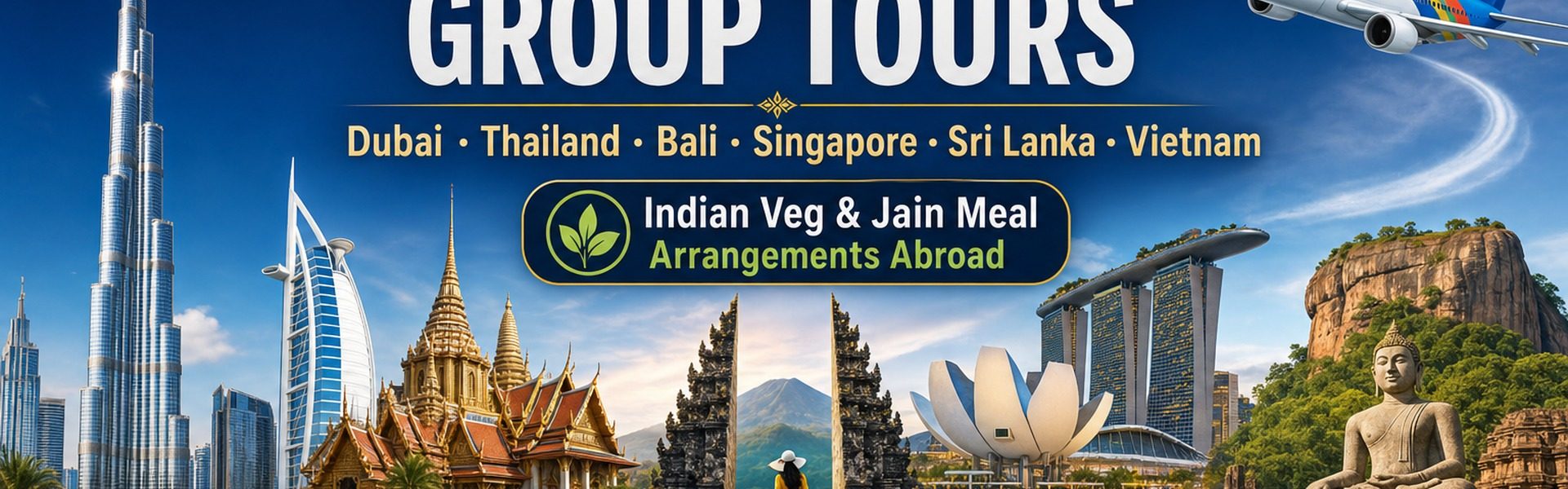 International group tours — Dubai, Thailand, Bali