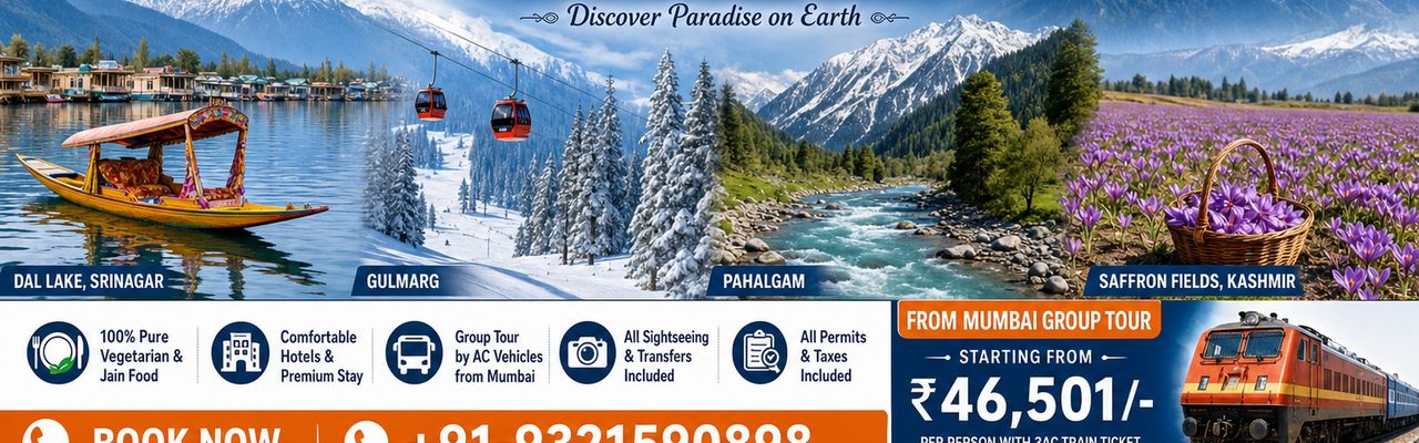 Kashmir tour packages from Mumbai